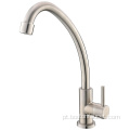 Faucet de cozinha de aço inoxidável único buraco